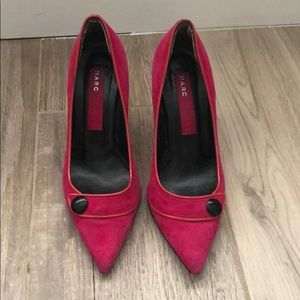Marc Jacobs hot pink suede pumps sz 37